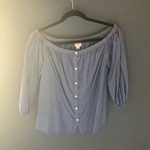 Linen Button Blouse